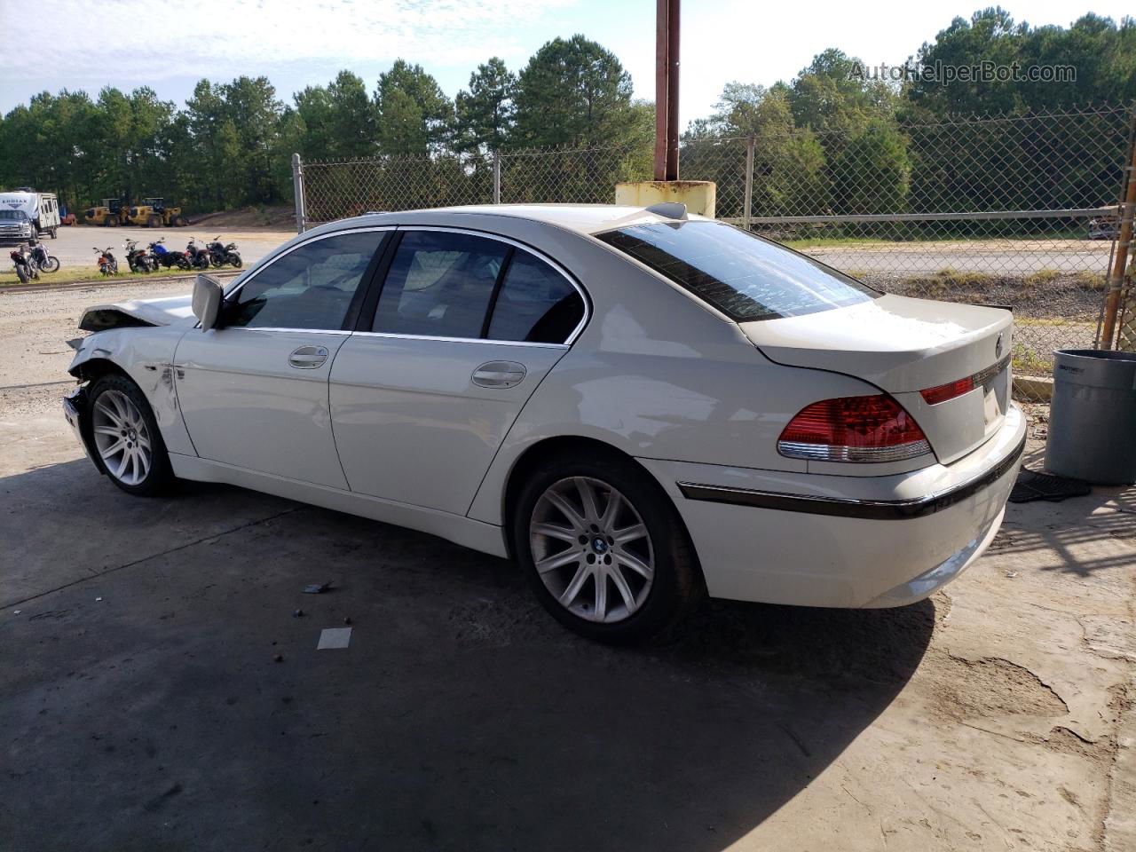 2004 Bmw 745 I White vin: WBAGL63504DP74017