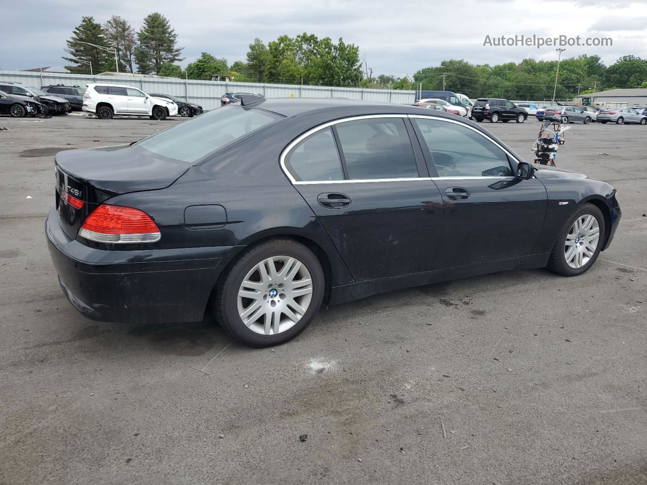 2004 Bmw 745 I Black vin: WBAGL63504DP74146