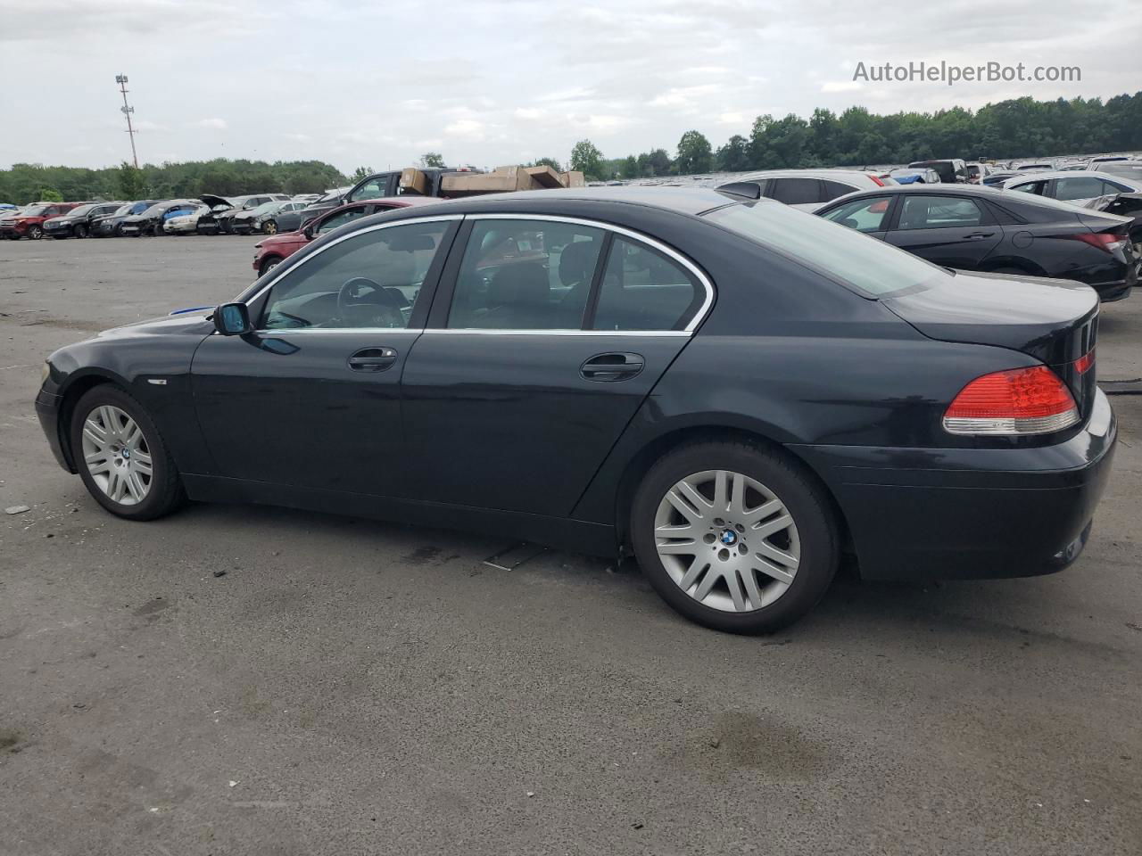 2004 Bmw 745 I Black vin: WBAGL63504DP74146