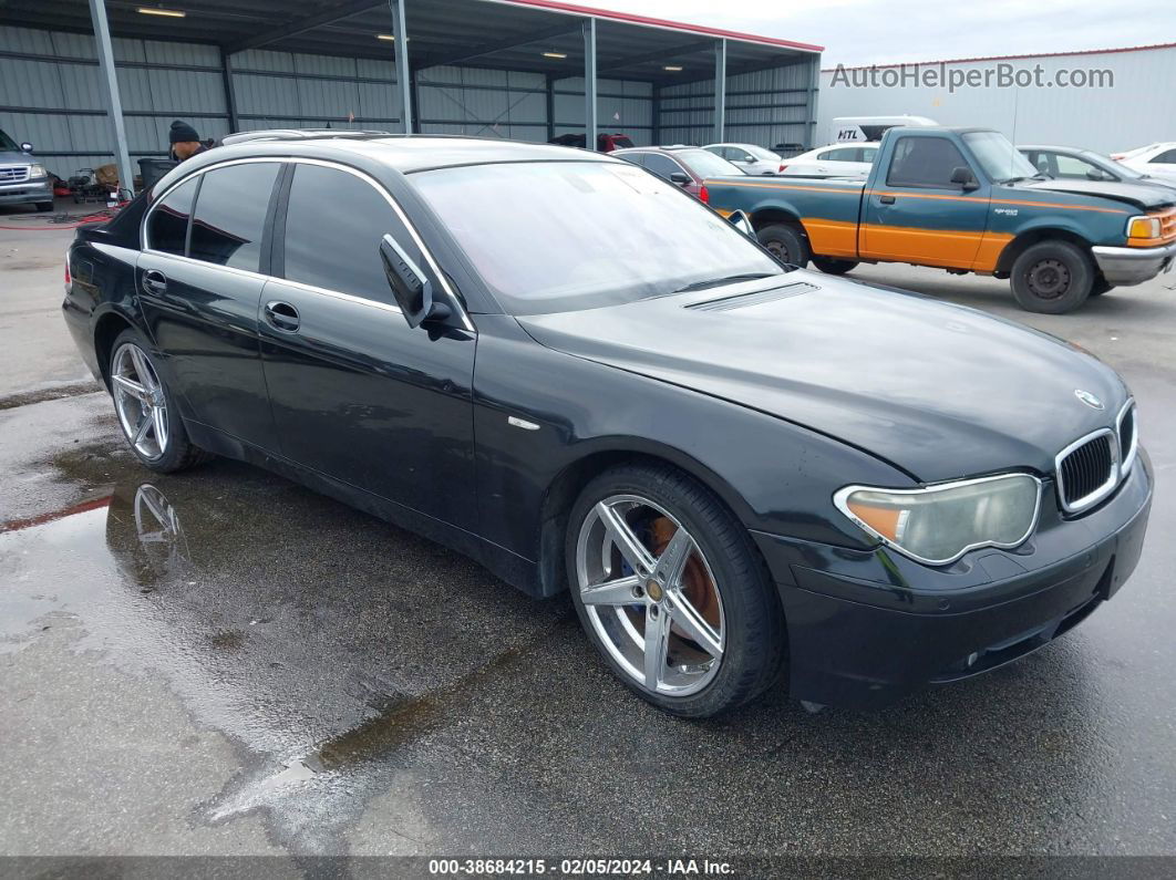 2004 Bmw 745i   Black vin: WBAGL63514DP72700