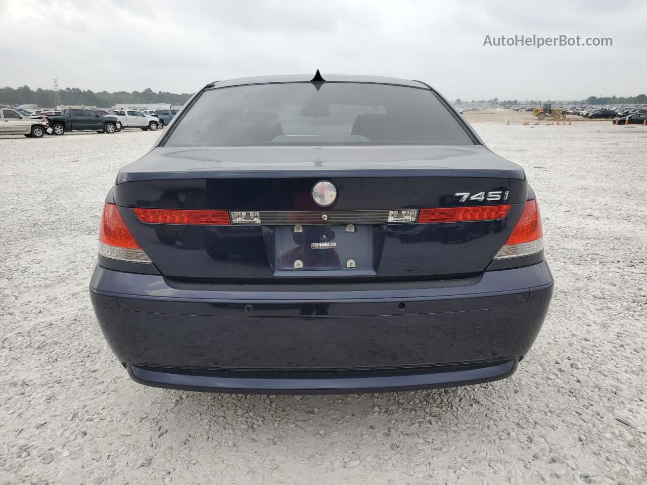 2004 Bmw 745 I Blue vin: WBAGL63524DP72365