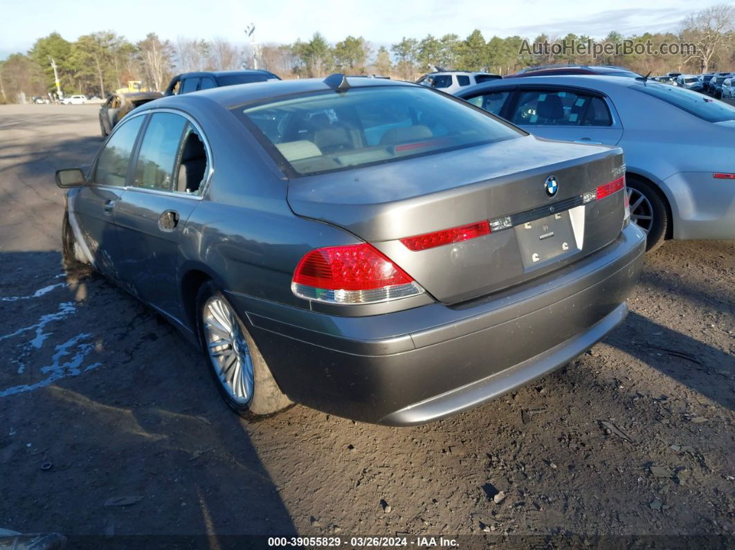 2004 Bmw 745i   Gray vin: WBAGL63544DP73095