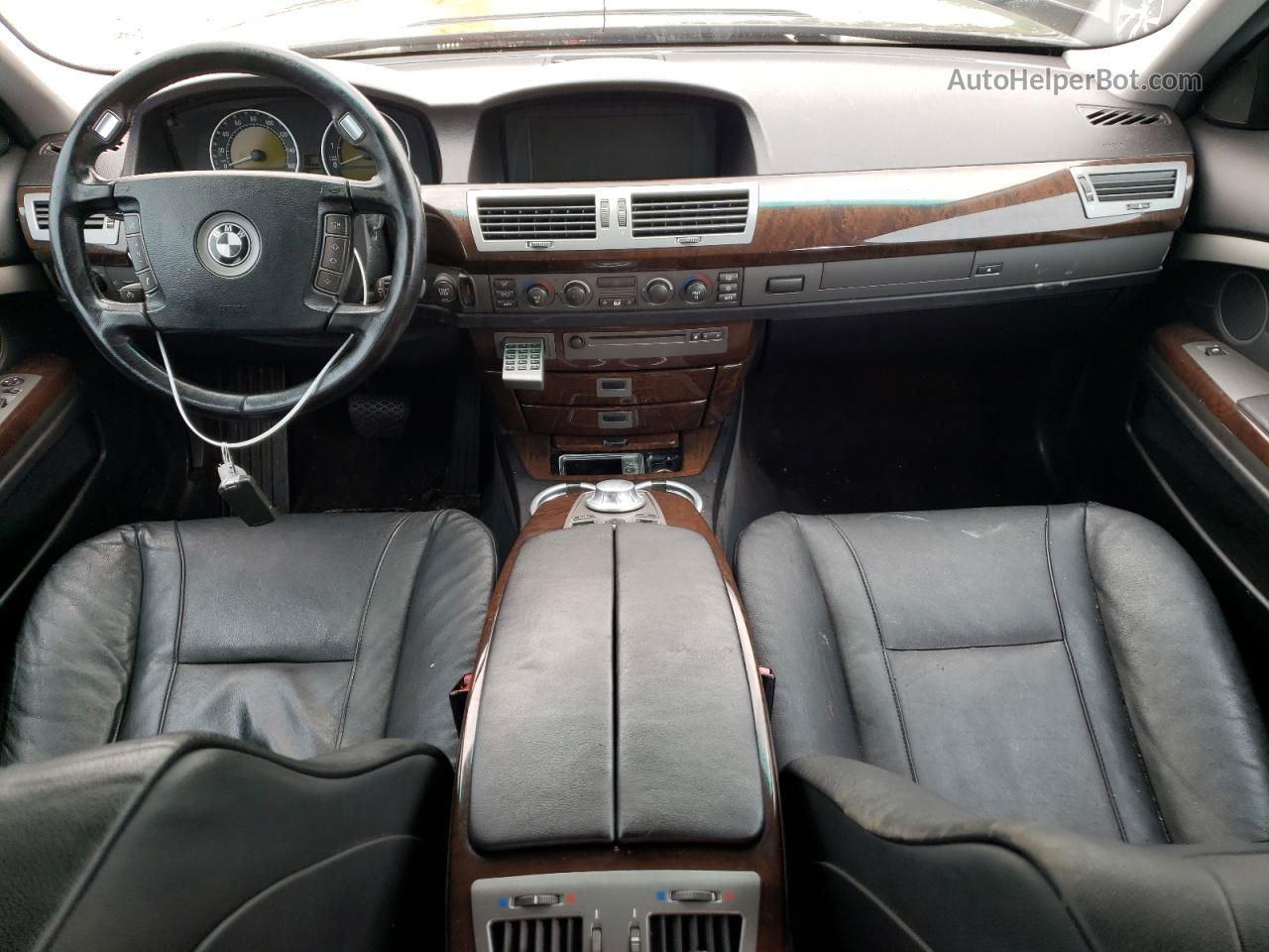 2004 Bmw 745 I Черный vin: WBAGL63544DP73355