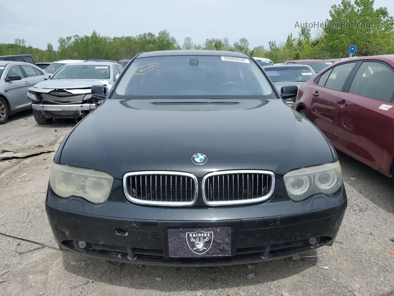 2004 Bmw 745 I Черный vin: WBAGL63544DP73355