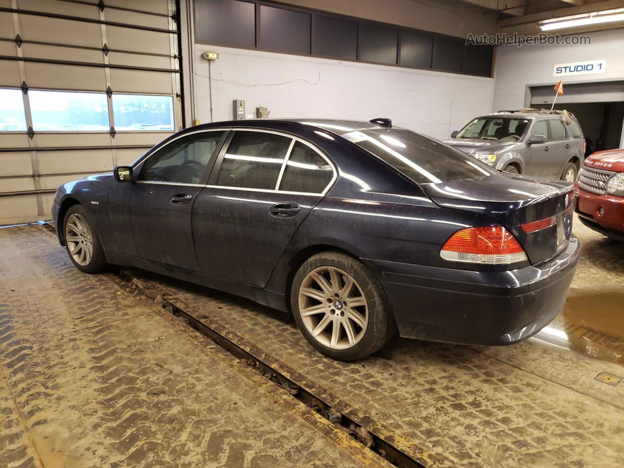 2004 Bmw 745 I Blue vin: WBAGL63544DP74103