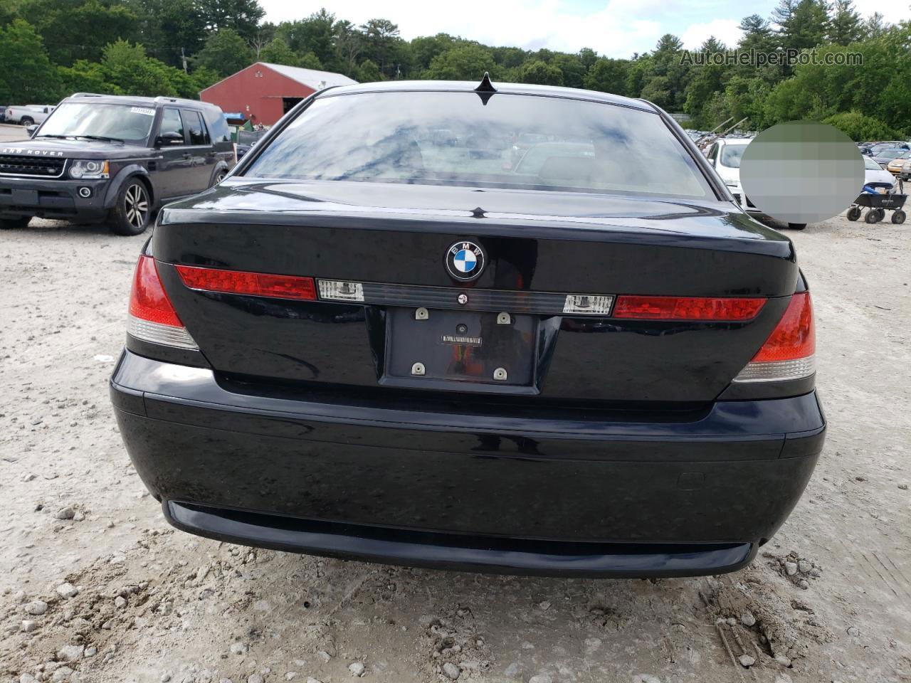 2004 Bmw 745 I Черный vin: WBAGL63554DP73090