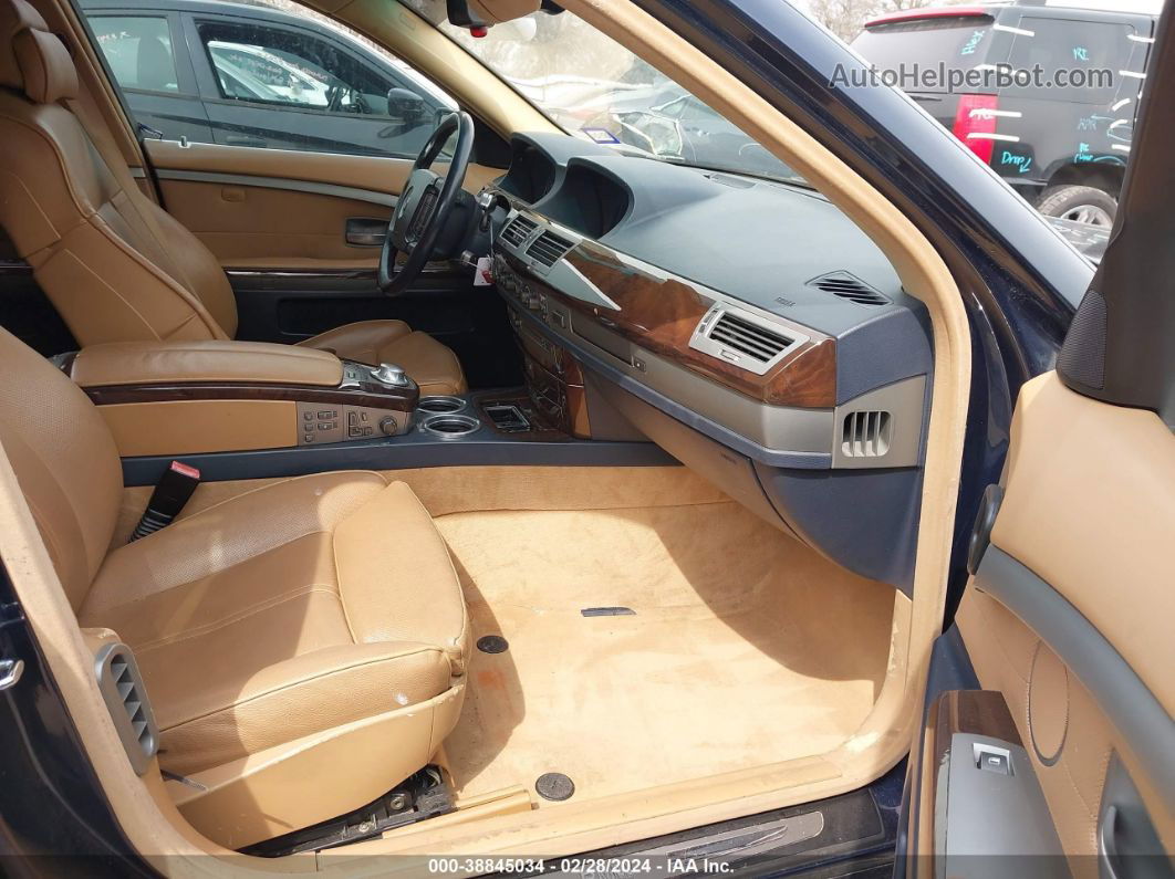 2004 Bmw 745i   Синий vin: WBAGL63584DP73245