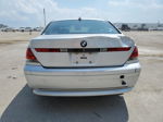 2004 Bmw 745 I Silver vin: WBAGL63594DP72427