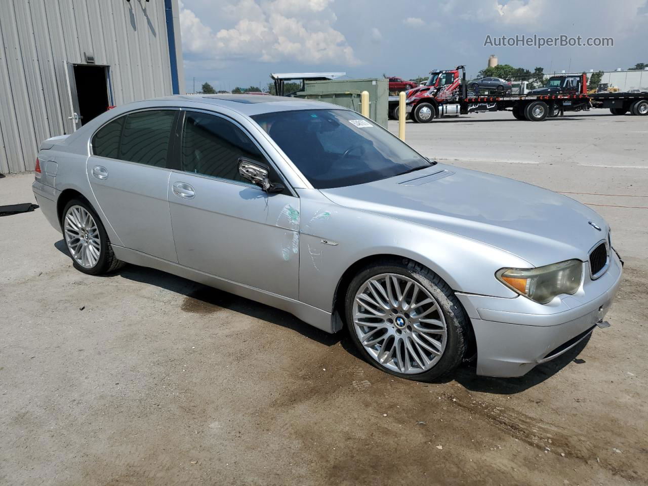 2004 Bmw 745 I Silver vin: WBAGL63594DP72427