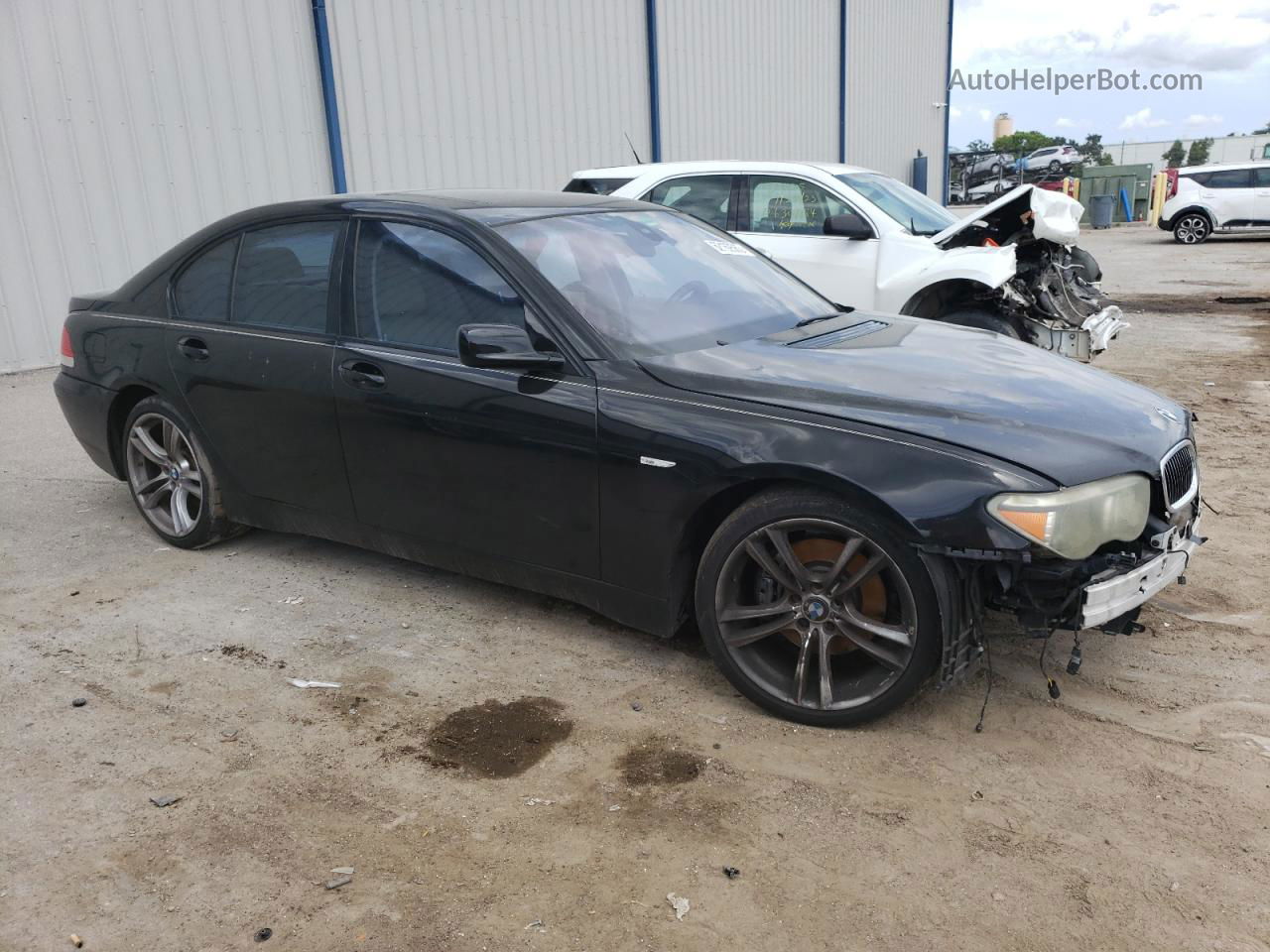 2004 Bmw 745 I Black vin: WBAGL635X4DP73554