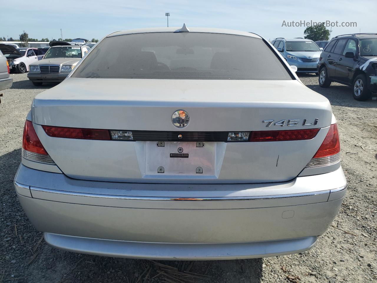 2004 Bmw 745 Li Серебряный vin: WBAGN63404DS47838