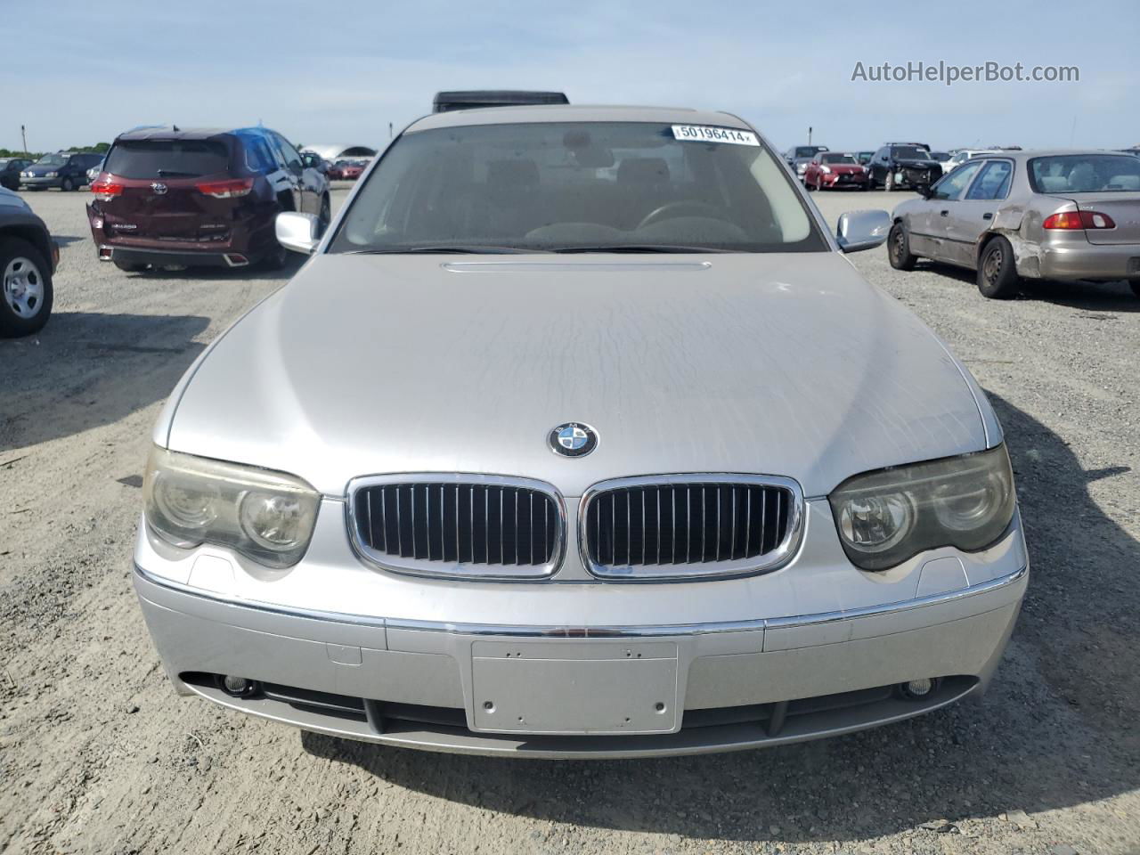 2004 Bmw 745 Li Silver vin: WBAGN63404DS47838