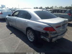 2004 Bmw 7 Series 745li Серебряный vin: WBAGN63414DS50294