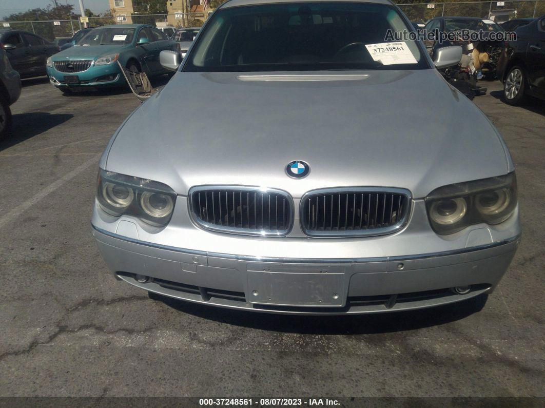 2004 Bmw 7 Series 745li Серебряный vin: WBAGN63414DS50294