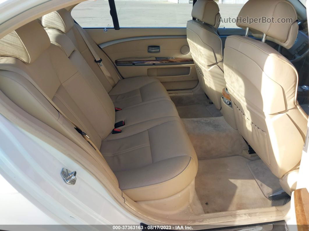 2004 Bmw 7 Series 745li Белый vin: WBAGN63424DS45444