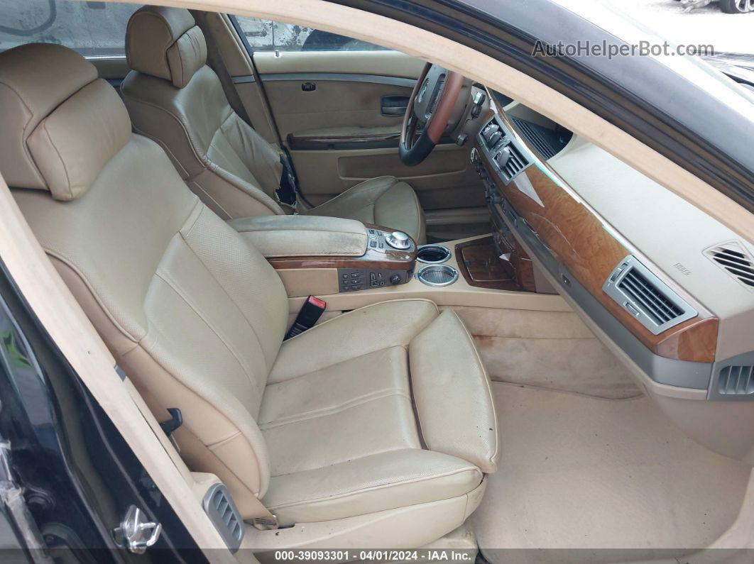 2004 Bmw 745li   Черный vin: WBAGN63424DS45489