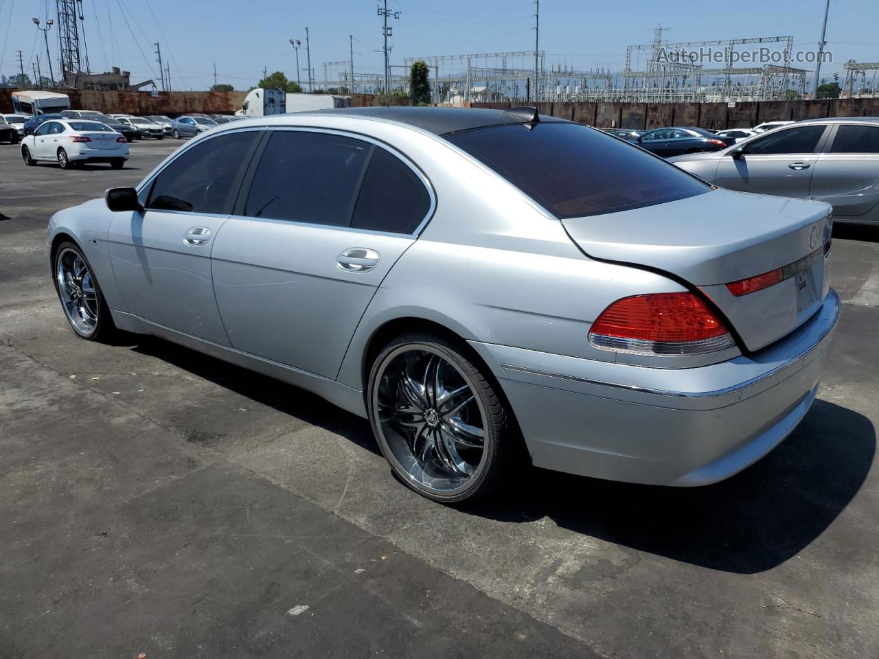 2004 Bmw 745 Li Silver vin: WBAGN63434DS50636