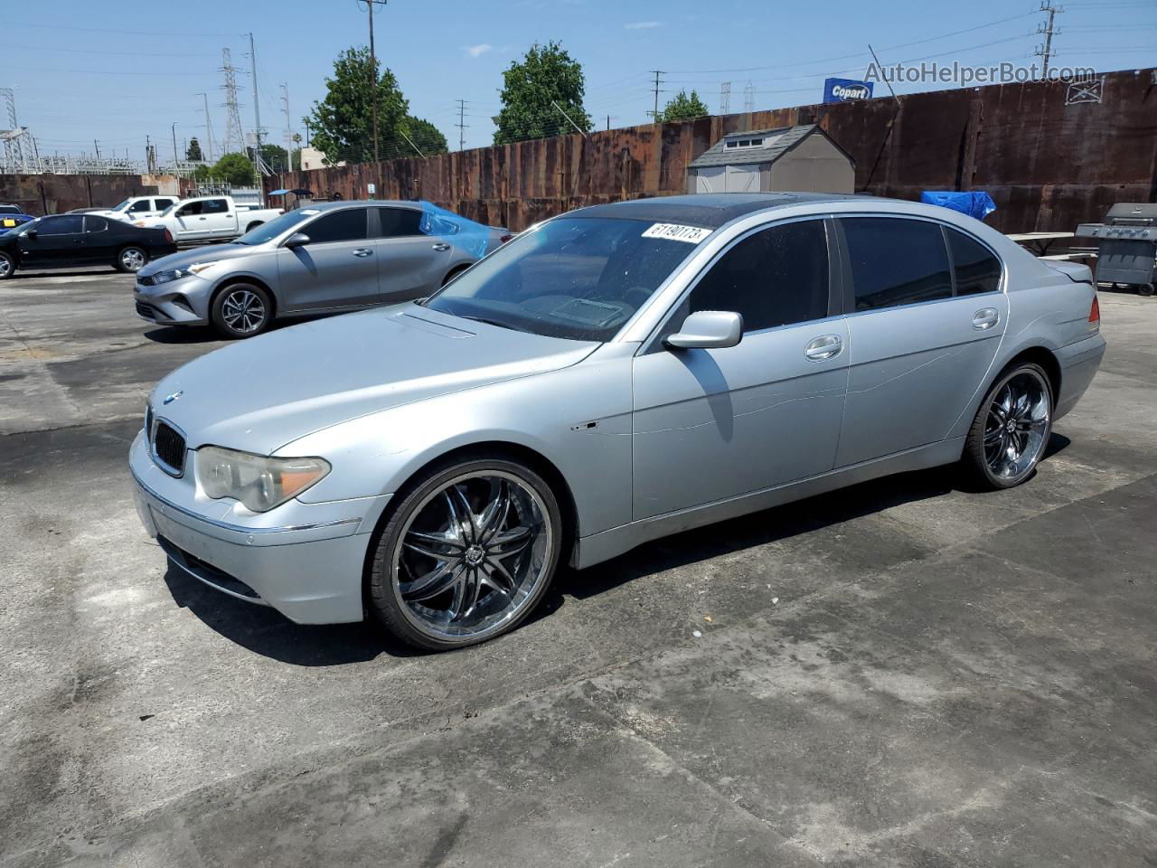 2004 Bmw 745 Li Серебряный vin: WBAGN63434DS50636