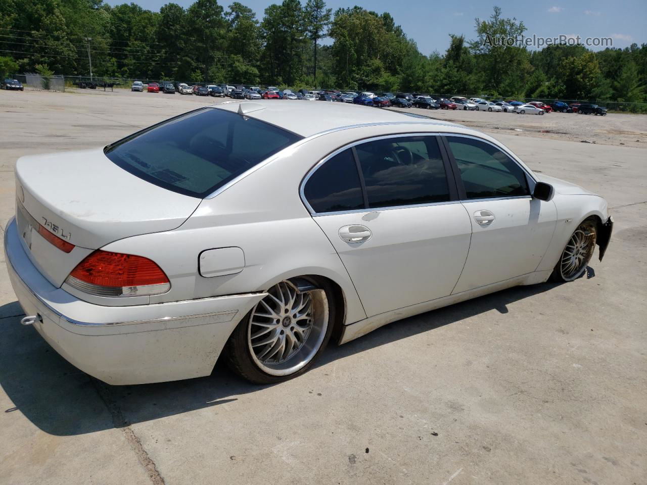 2004 Bmw 745 Li White vin: WBAGN63444DS49396