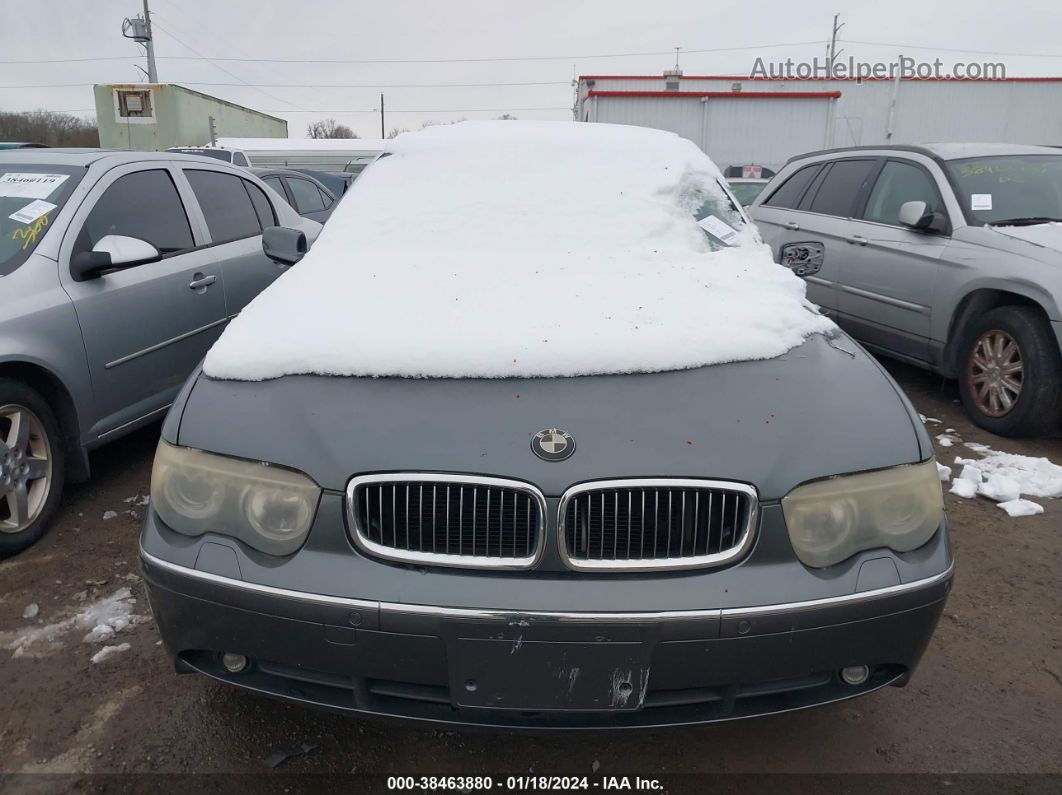 2004 Bmw 745li   Gray vin: WBAGN63454DS49424