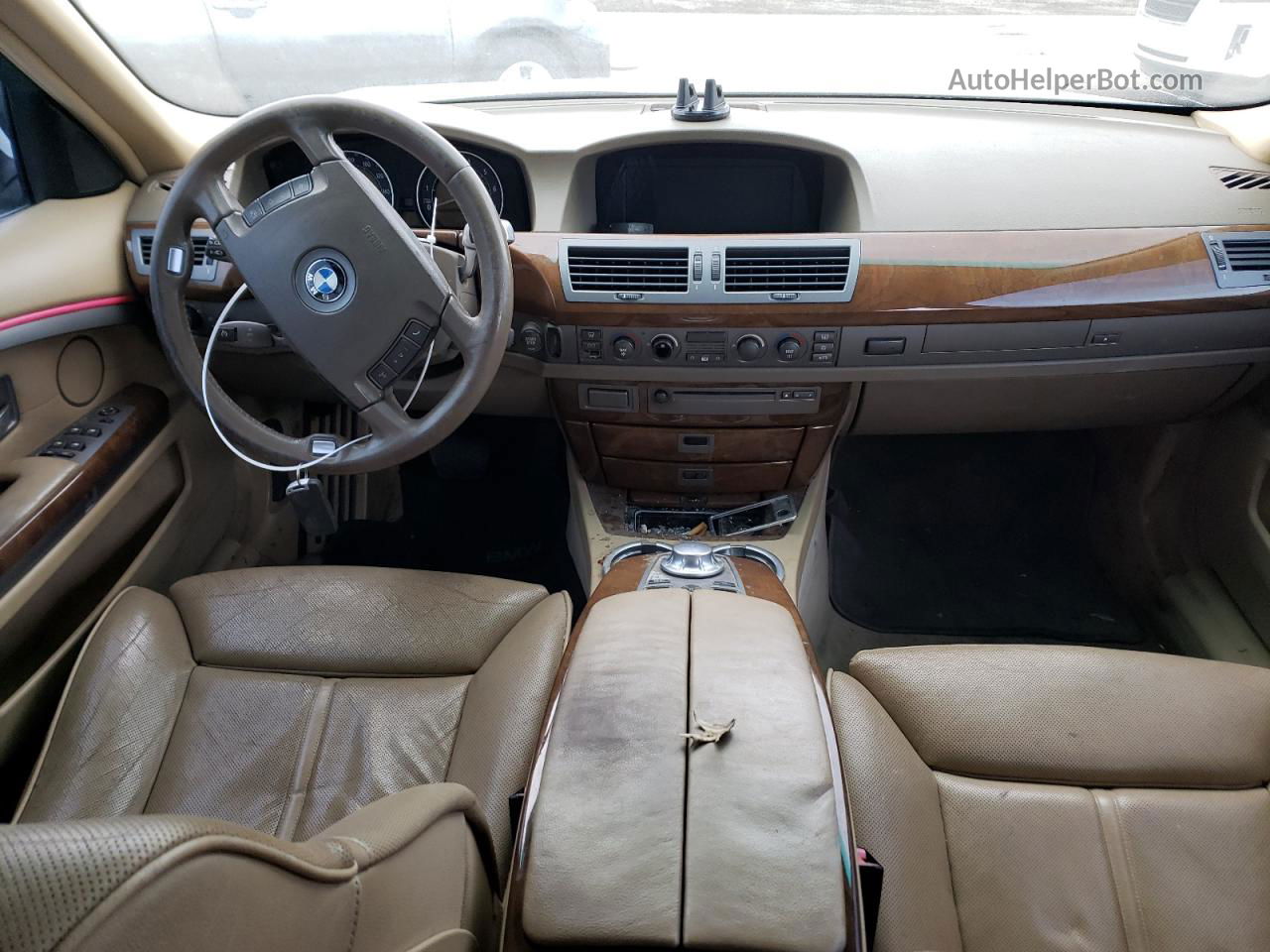 2004 Bmw 745 Li Белый vin: WBAGN63474DS46900