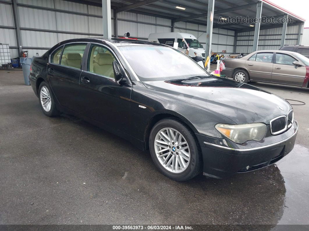 2004 Bmw 745li   Black vin: WBAGN63474DS47528