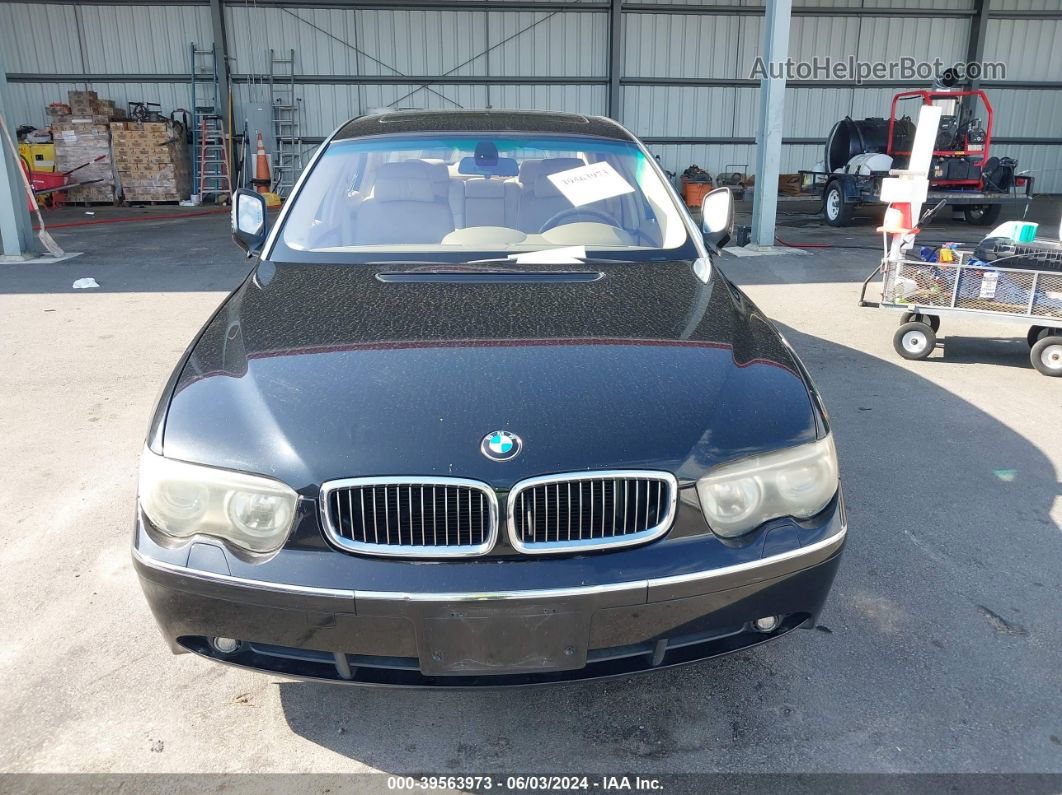 2004 Bmw 745li   Черный vin: WBAGN63474DS47528