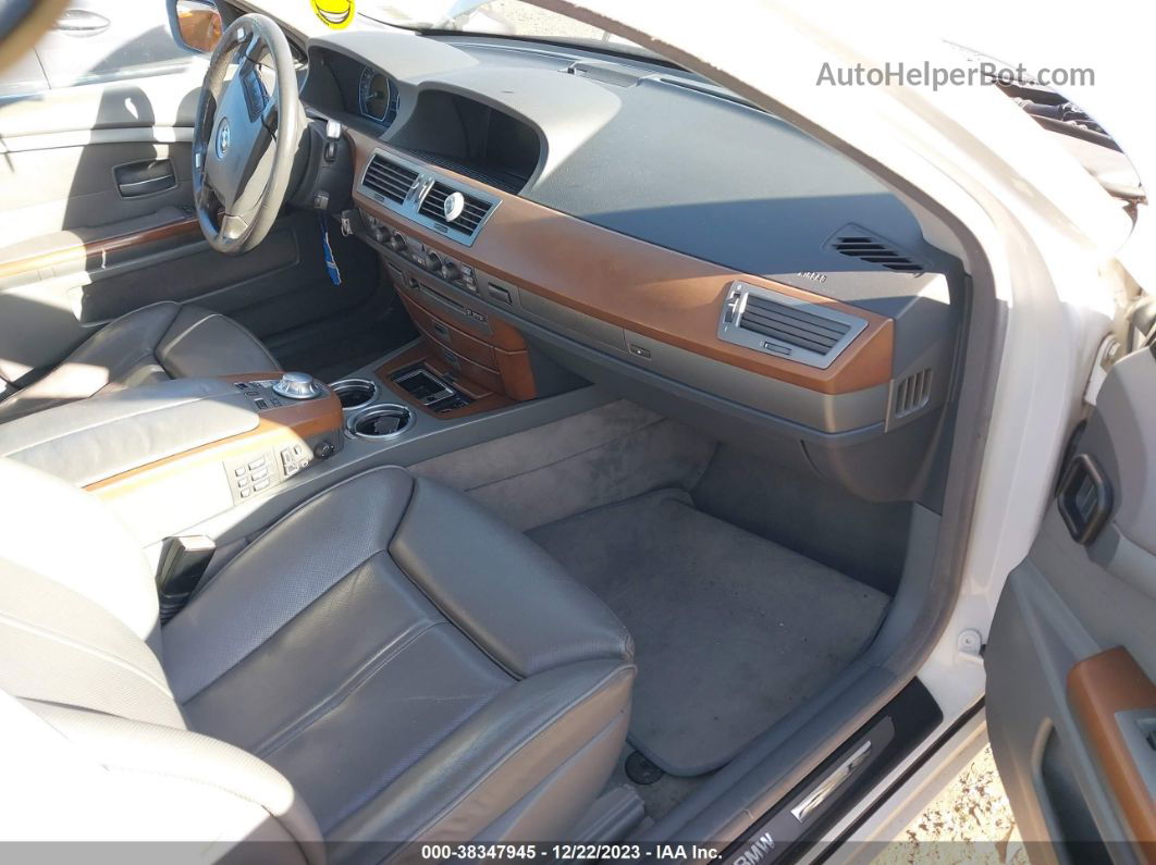 2004 Bmw 745li   Белый vin: WBAGN63484DS47943