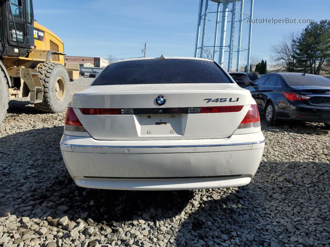 2004 Bmw 745 Li White vin: WBAGN63484DS48087