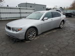 2004 Bmw 745 Li Silver vin: WBAGN63484DS49160