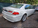 2004 Bmw 745li   White vin: WBAGN63494DS46249