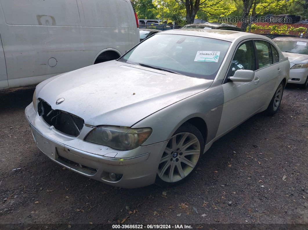 2004 Bmw 745li   White vin: WBAGN63494DS46249