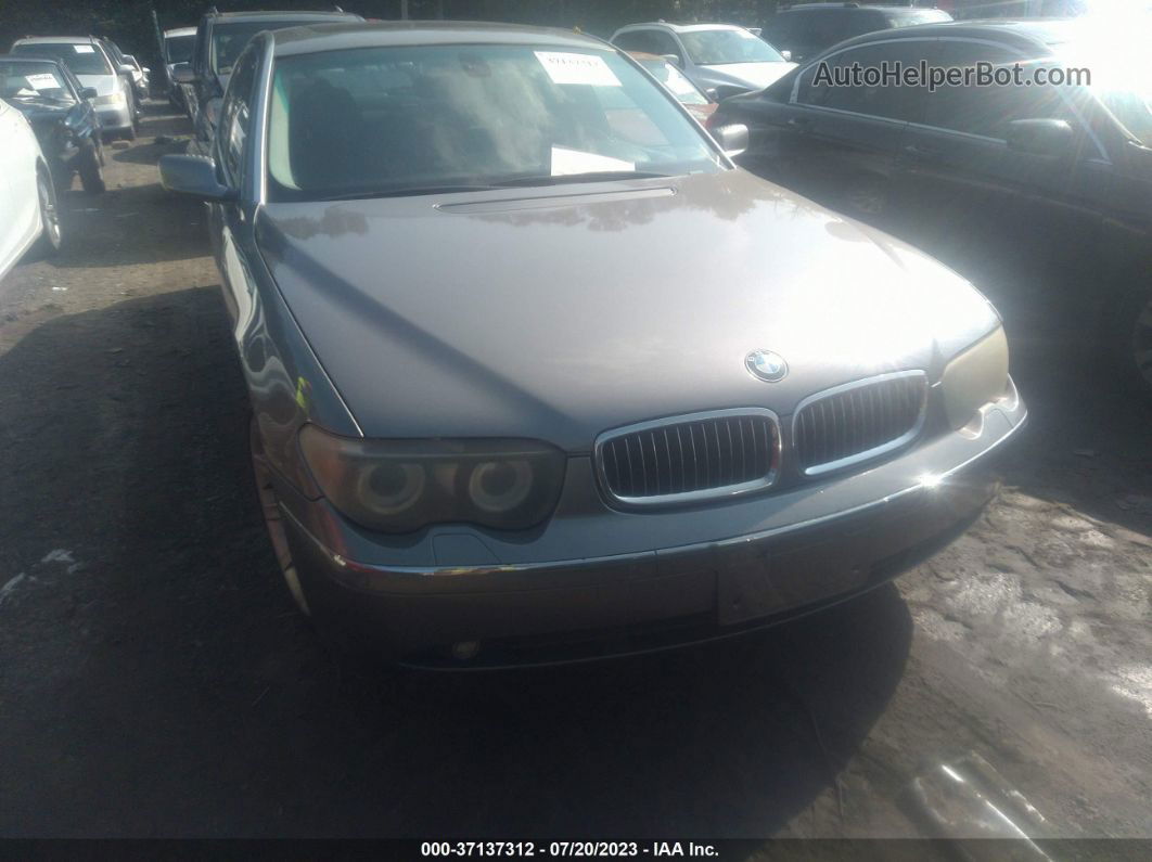 2004 Bmw 7 Series 745li Серый vin: WBAGN63494DS50706