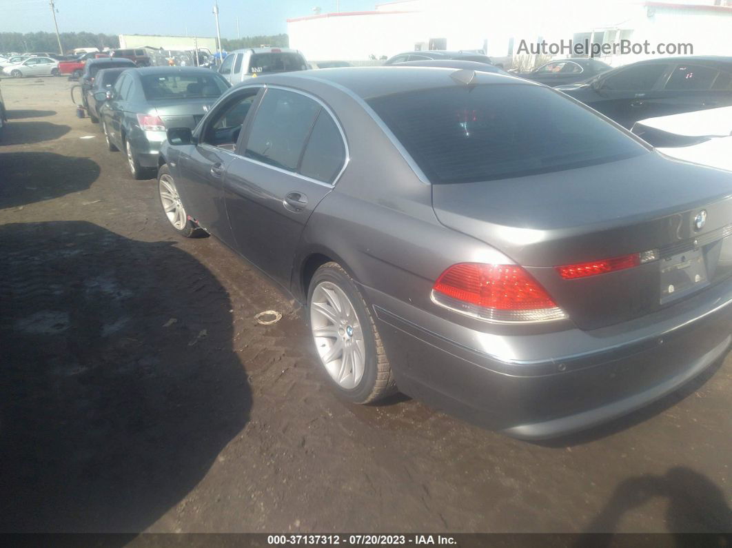 2004 Bmw 7 Series 745li Gray vin: WBAGN63494DS50706