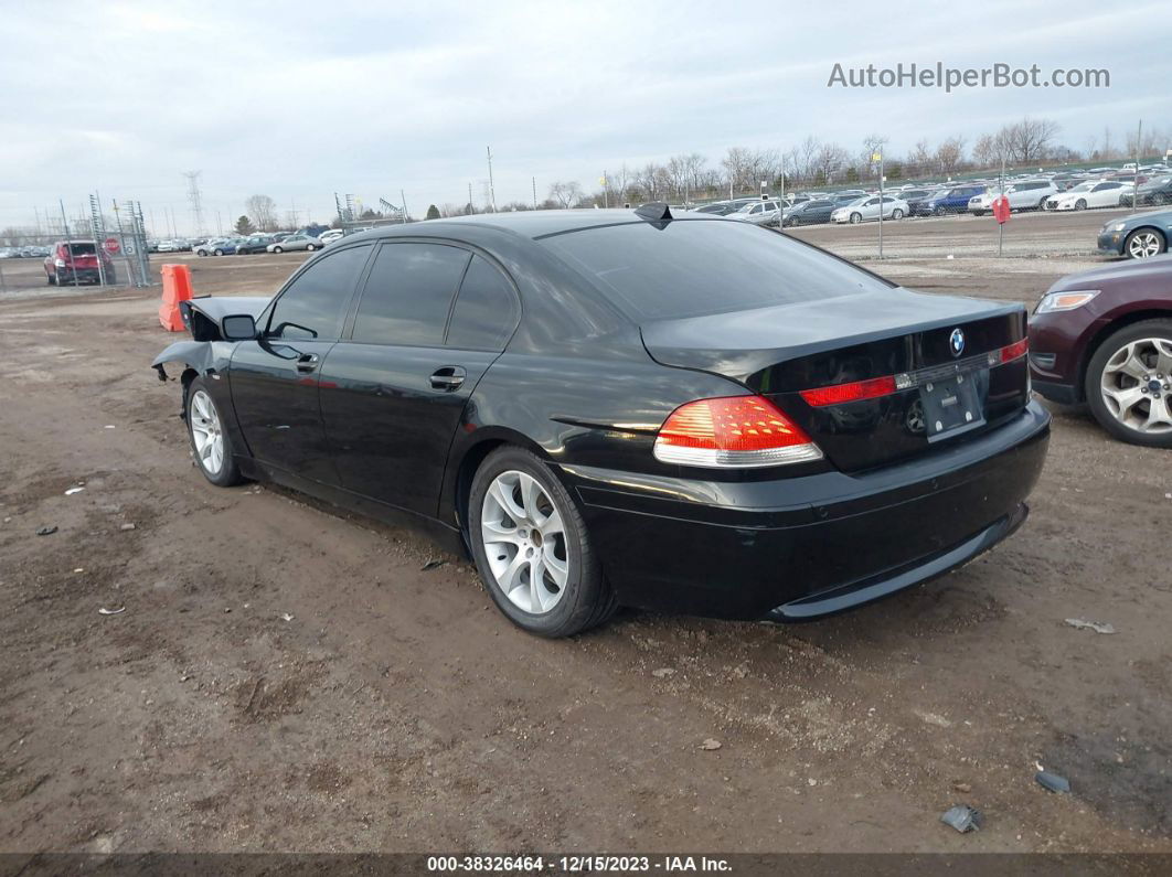 2004 Bmw 745li   Black vin: WBAGN63504DS52126