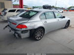 2004 Bmw 7 Series 745li Silver vin: WBAGN63504DS52613