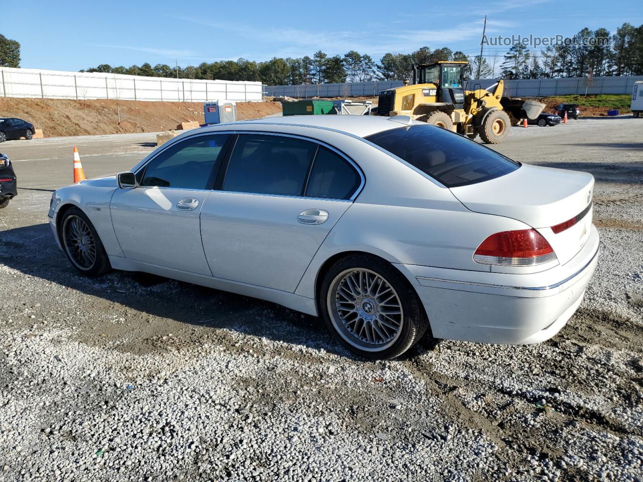 2004 Bmw 745 Li White vin: WBAGN63504DS55527