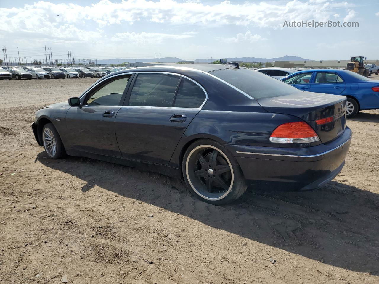 2004 Bmw 745 Li Черный vin: WBAGN63514DS53687