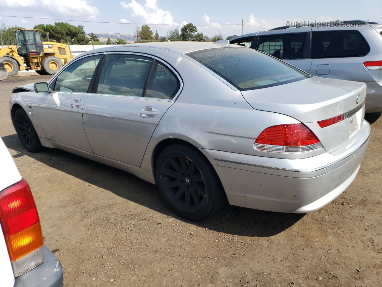 2004 Bmw 745 Li Silver vin: WBAGN63514DS54998