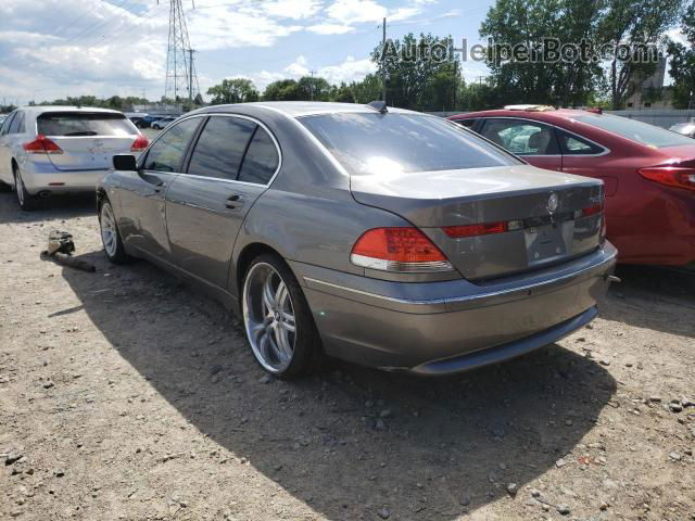 2004 Bmw 745 Li Gray vin: WBAGN63524DS54606