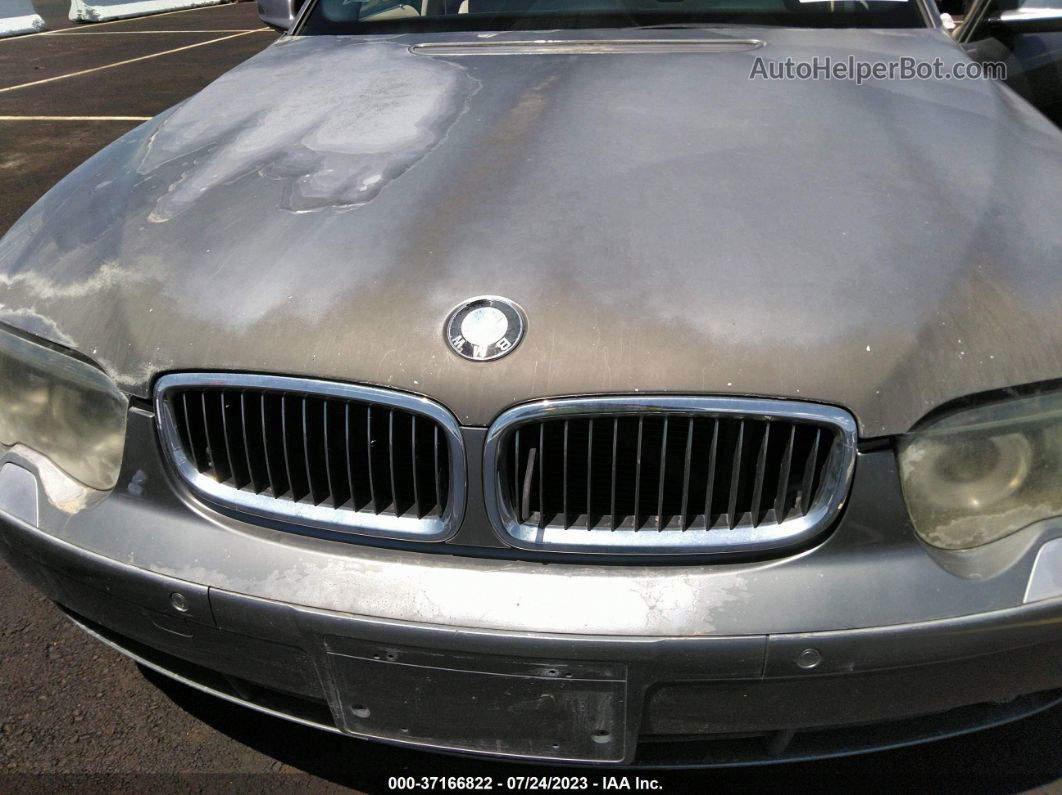 2004 Bmw 7 Series 745li Серый vin: WBAGN63524DS55626