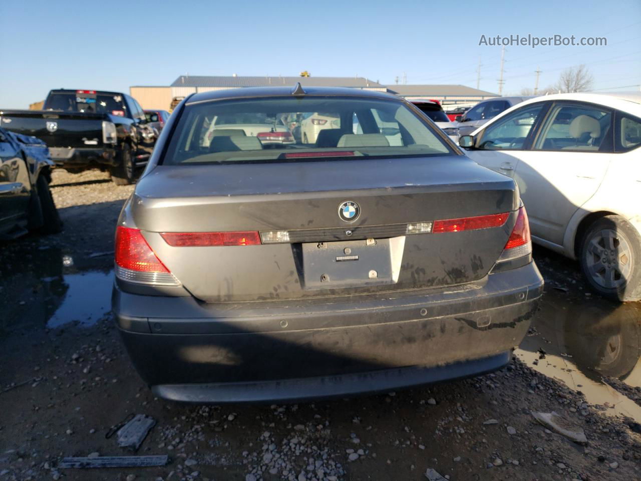 2004 Bmw 745 Li Gray vin: WBAGN63534DS53593