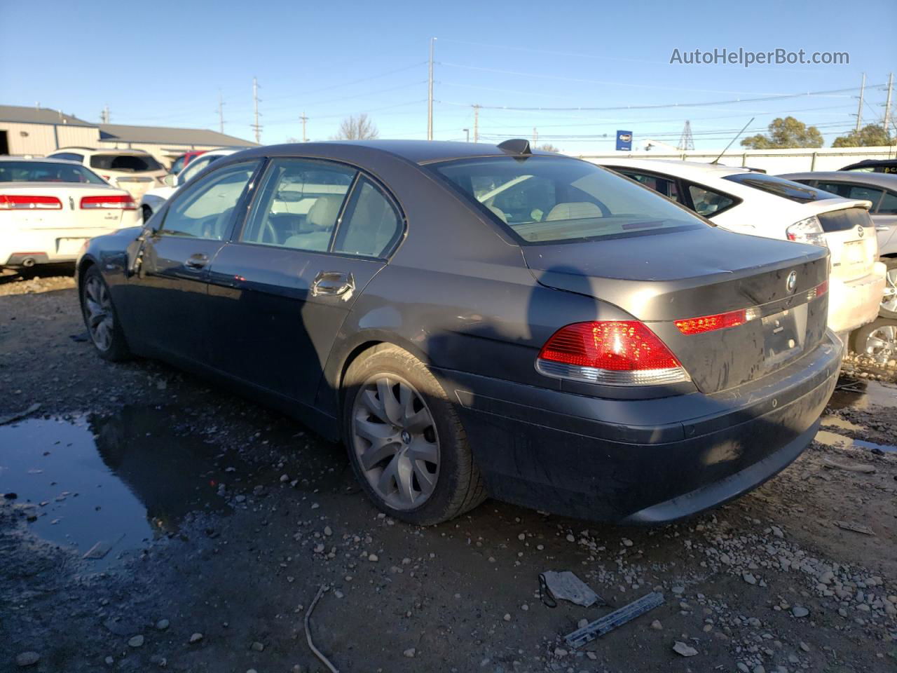 2004 Bmw 745 Li Gray vin: WBAGN63534DS53593