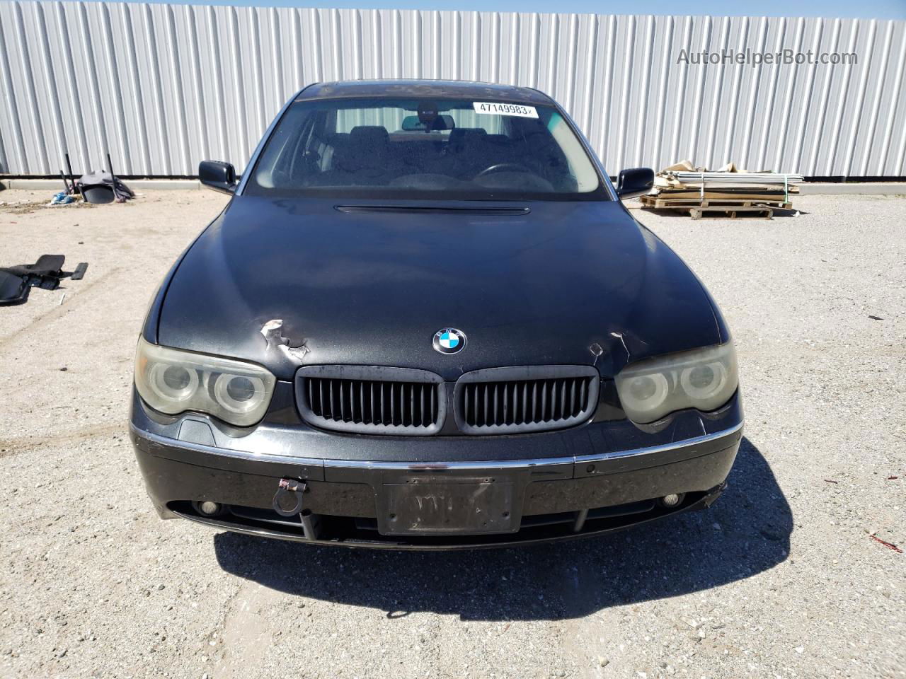 2004 Bmw 745 Li Black vin: WBAGN63544DS52775