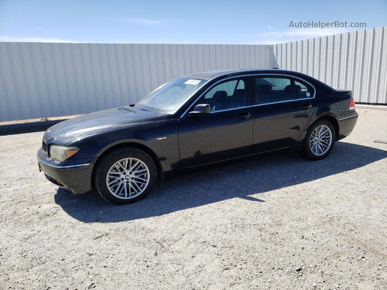 2004 Bmw 745 Li Black vin: WBAGN63544DS52775