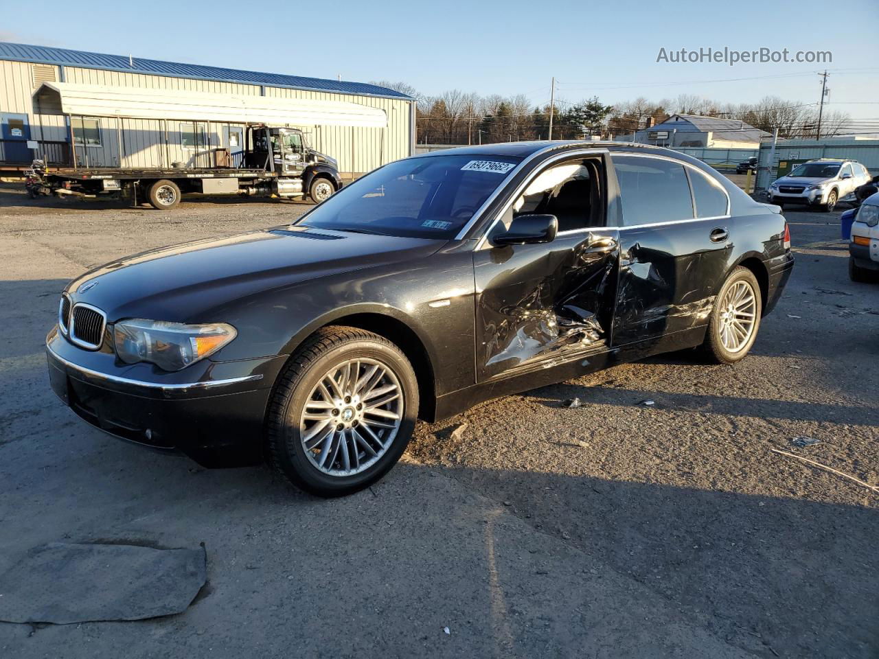 2004 Bmw 745 Li Черный vin: WBAGN63544DS52937