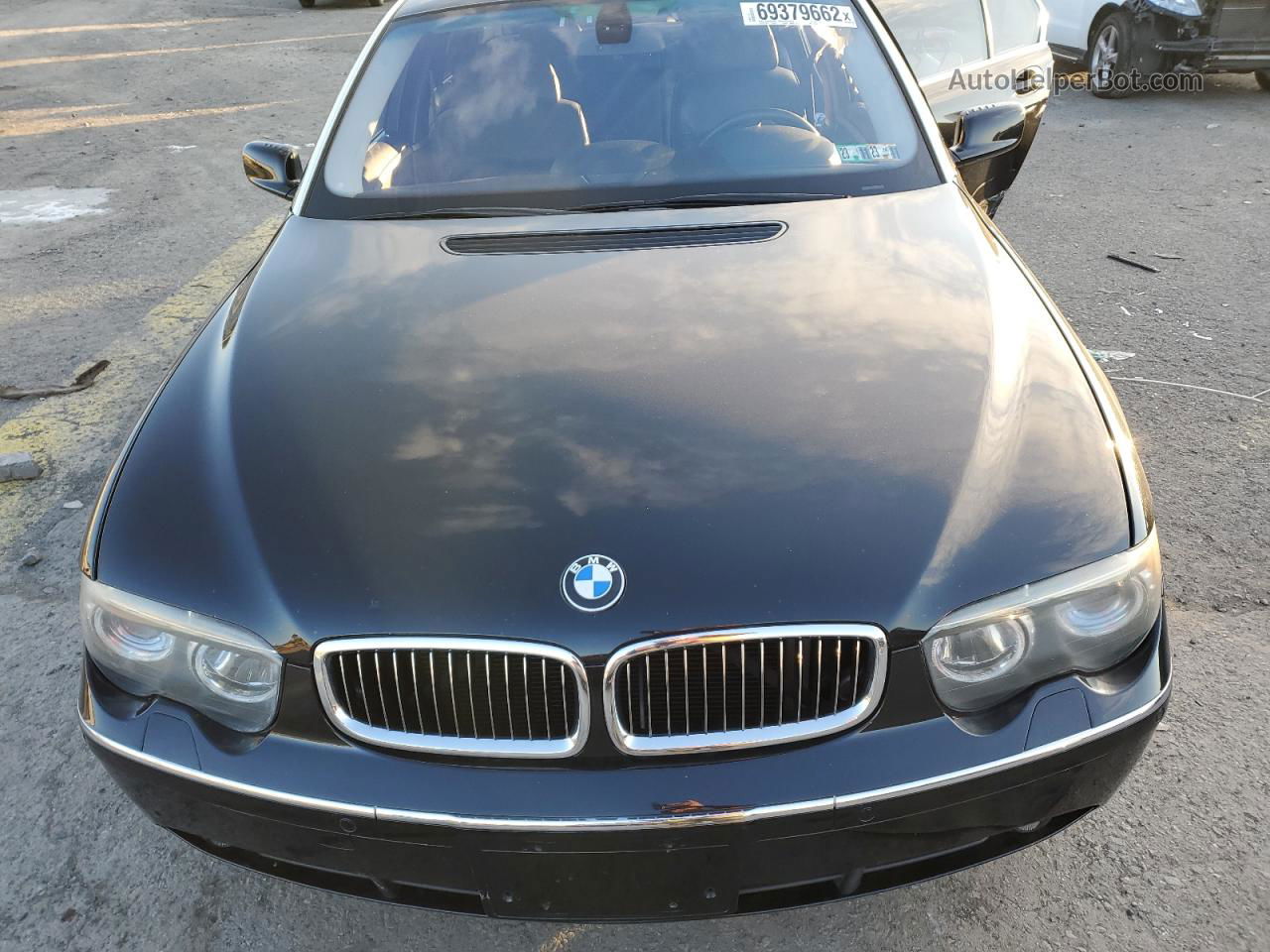 2004 Bmw 745 Li Черный vin: WBAGN63544DS52937