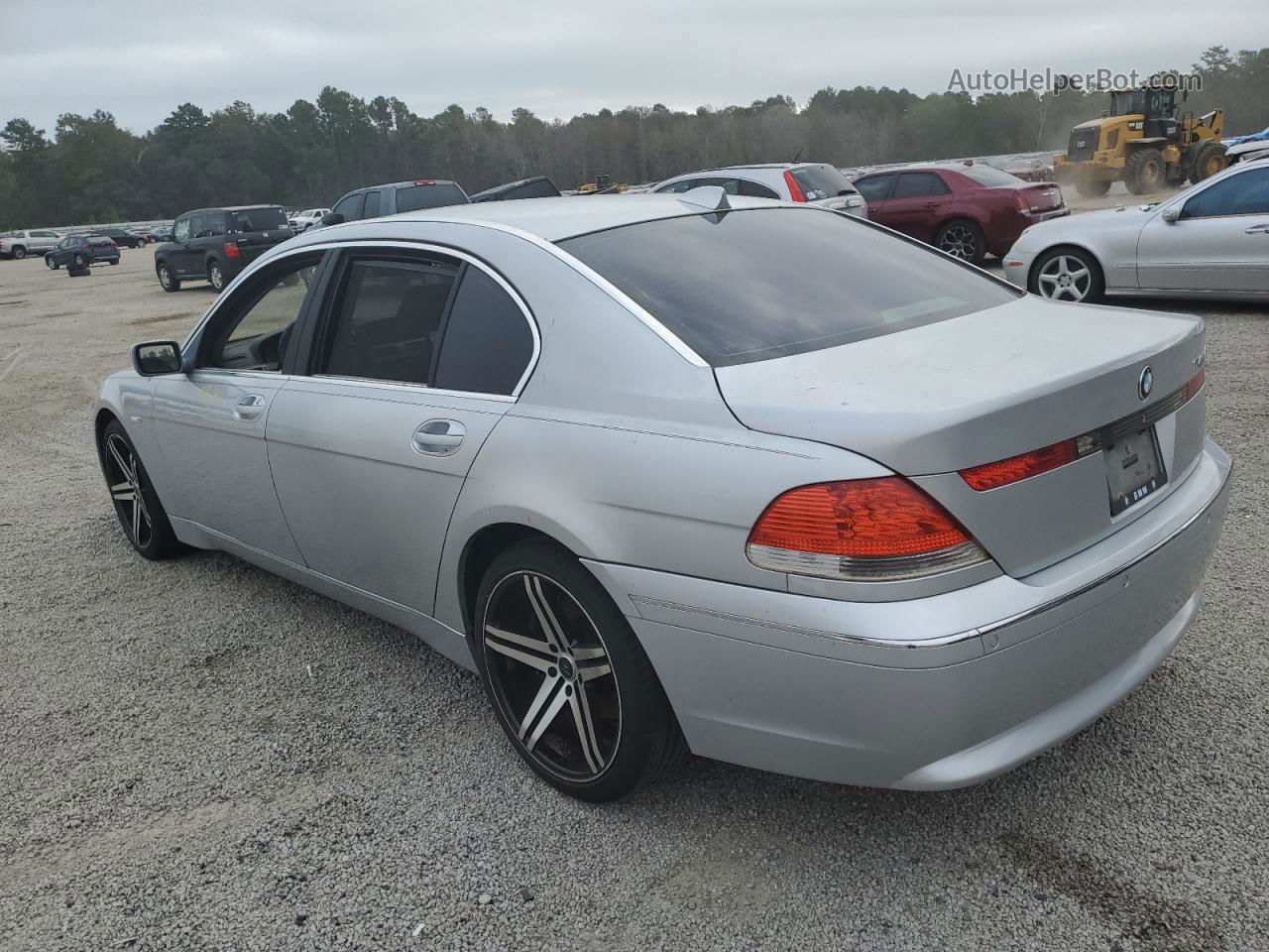 2004 Bmw 745 Li Silver vin: WBAGN63554DS52686