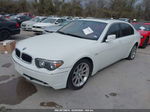 2004 Bmw 745li   White vin: WBAGN63554DS55040