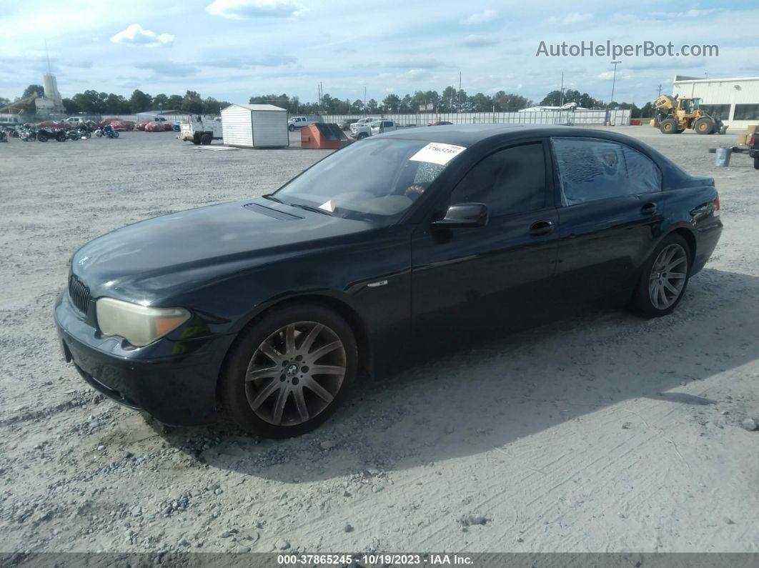 2004 Bmw 745li Black vin: WBAGN63564DS55354